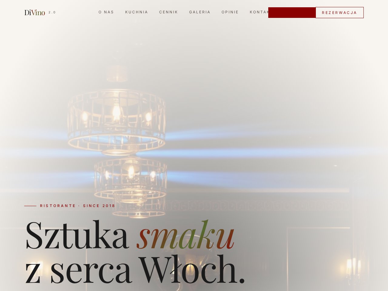 Divino 2.0 — podgląd strony